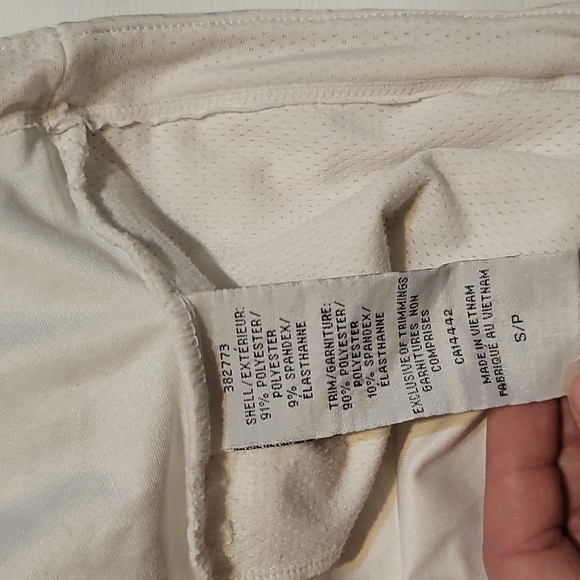 Mondetta white patterned lightweight long sleeve quarter zip size small - Picture 11 of 11